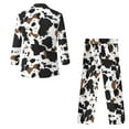 thumbnail image 5 of Xoenoiee Cow Paint Splatter Print 2Pcs Suit Set for Boys Kids Suit Jacket Trousers with Elastic Waistband Formal Wedding Party Wear Blazer Set, 7-8 Years, 5 of 7