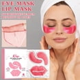 thumbnail image 7 of Rose Infused Eye & Lip Mask Set, Hydrating Gel Patches for Dryness, Soothing Floral Care for Eyes & Lips, 7 of 7