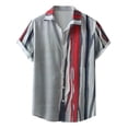 thumbnail image 3 of Eashery Mens T Shirt Button Down Collar T Shirt Men Button-Down Dress Shirt T Shirts Red XL, 3 of 5