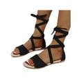 thumbnail image 5 of Avamo Women's Summer Ankle Strap Lace Up Gladiator Sandals Beach Espadrilles Casual Shoe, 5 of 8