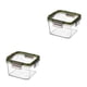thumbnail image 2 of Advancent Contenedores de almacenamiento para juego de alimentos, caja sellada transparente cuadrada, tanque de almacenamiento de granos de cocina, tarro 460ml 2piezas Advancent CBP176860, 2 of 6