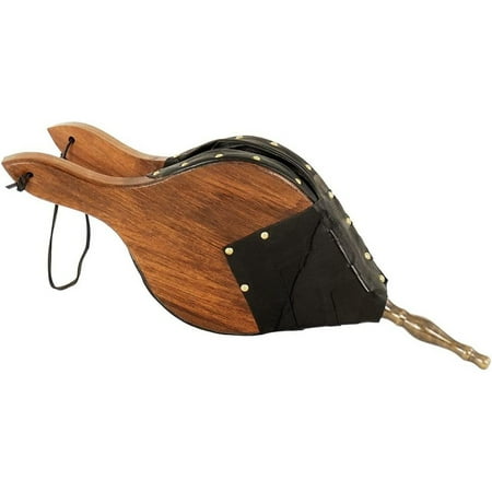 

ByEUcuk Town and Country Fireplace Bellows Wood Black Brass
