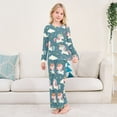 thumbnail image 2 of Cartoon Sweet Unicorn Seamless Cozy Soft Long Sleeves Top and Pants 2 Piece Cool Pjs Pajamas Set Sleepwear Size 3-11Y, 2 of 6