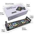 thumbnail image 4 of Hearth & Gear Push Up Board Exercise & Fitness Portable Foldable Strength Training Pushup Stands Home Workout Functional Fitness Floor Chest Muscle Exercise For Man And Women Yoga Belts with Buckle, 4 of 6