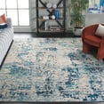thumbnail image 2 of SAFAVIEH Madison Flowers Abstract Area Rug, Ivory/Turquoise, 10' x 14', 2 of 14
