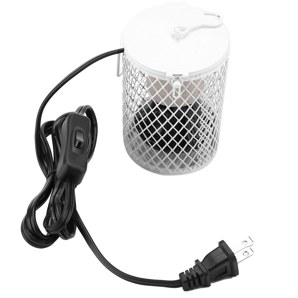 Qiilu Heat Light for Reptile,100W Infrared Ceramic Emitter Heat Light