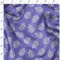 thumbnail image 3 of Soimoi Cotton Poplin Purple Fabric By the Yard - 42 Inch Wide - Leaves Pattern Fabric - Botanical and Elegant Designs for Various Uses Printed Fabric, 3 of 6