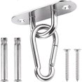 thumbnail image 1 of Heavy Duty Hammock Swing Chair - Stainless Steel 180° Swivel Hammock Hook for Concrete Wood Set, 1 of 5