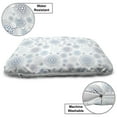 thumbnail image 3 of Abstract Pet Bed, Geometric Circle Shapes and Little Dots Moroccan Ethnic Mosaic Style, Chew Resistant Pad for Dogs and Cats Cushion with Removable Cover, 24" x 39", Blue Grey and White, by Ambesonne, 3 of 4