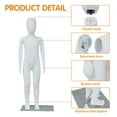 thumbnail image 4 of Kinbor Kid Mannequin Full Body, 43.3Inch Child Mannequin with Adjustable Metal Base for Window Display, White, 4 of 8