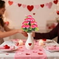 thumbnail image 7 of Artificial Flowers in The Vase Realistic Simulated Flower Simulation 12 Heads Roses Valentine's Day Desktop Decorations Gift for Her, 7 of 7