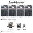 thumbnail image 6 of PiccoCasa 1Pcs Polyester Brushed Bed Skirt Elastic Dust Ruffles 16 Inch Drop Full Dark Gray, 6 of 6
