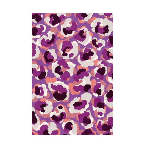 Canvas Wall Art - Treechild 'Viola Pattern' Wall Art for Living Room, Bedroom, or Office D?cor by Trademark Fine Art - 12 x 19 Inches