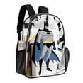 thumbnail image 3 of Batman Clear Backpack Heavy Duty Transparent Backpack See Through Book Bag for College School Travel Work Sports, 3 of 8