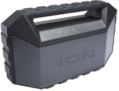 ION Audio iSP83BK Plunge Max Waterproof Stereo Boombox with Fm Radio