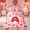 Pink A, variant on Feelyou Cute Cartoon Monogrammed J Twin Bedding for Girls, Pink Red Strawberry Fruit Bedding Comforter Set, Pink Reversible, 7 Pieces