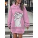 thumbnail image 2 of Nuevo vestido con capucha para mujer, vestido informal de estilo minimalista callejero, ropa de calle 3d para invierno, Sudadera con capucha de diseñador para mujer, 2 of 5