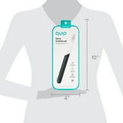 Quip Adult Electric Toothbrush Full Head, Built-in Timer + Travel Case, Charcoal Plastic