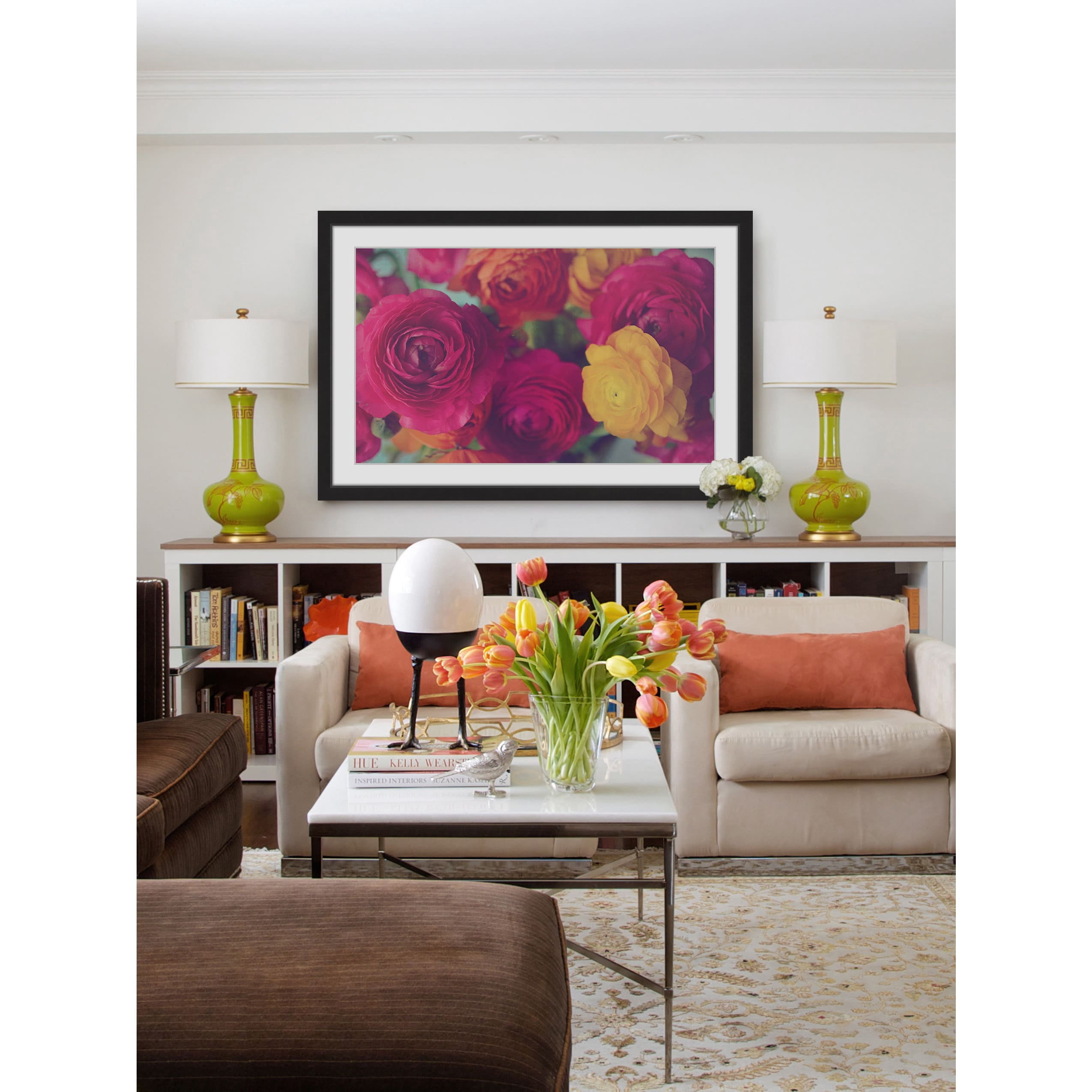 Marmont Hill "Ranunculus Fuchsia" Framed Painting Print