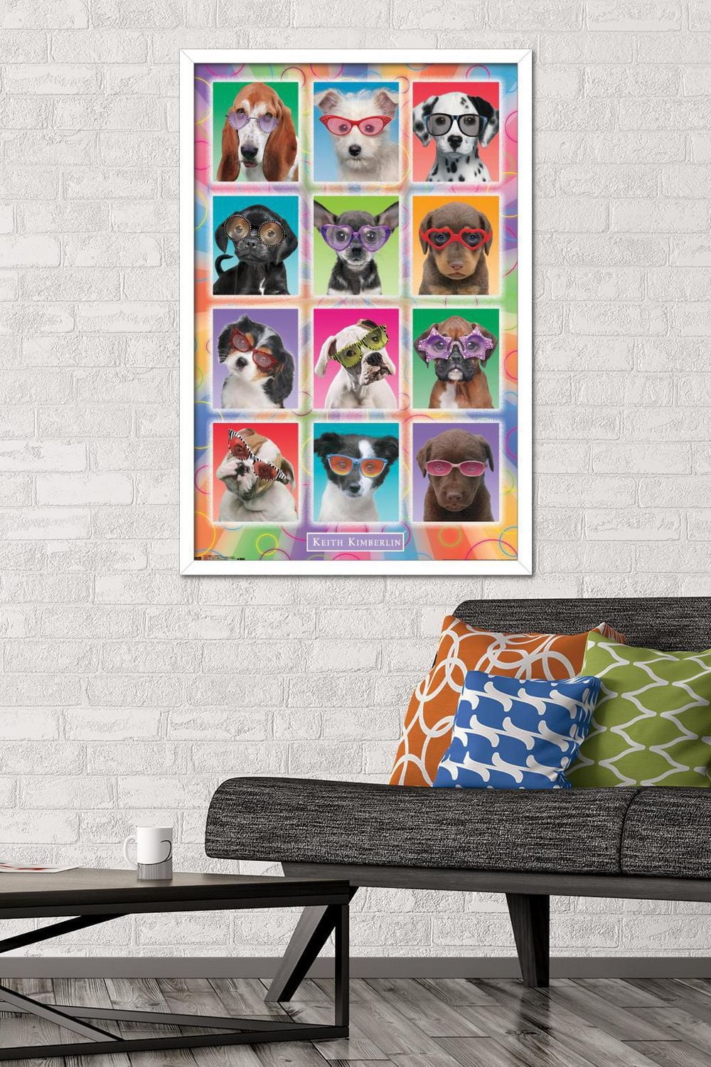 Keith Kimberlin - Puppies - Sunglasses Wall Poster, 22.375" x 34"