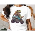 thumbnail image 2 of Dino Trex Dinosaur Driving Monster Truck Gift Men Women Kids T-Shirt Trex Dinosaur Truck Birthday Holiday Presents Gift Tshirt, 2 of 10