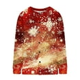 thumbnail image 4 of QATAINLAV Women's Christmas Gifts Loose Plus Size Knitted Sweaters Tops Casual Open Front Button Cardigan Jackets, Multicolor, M, 4 of 6