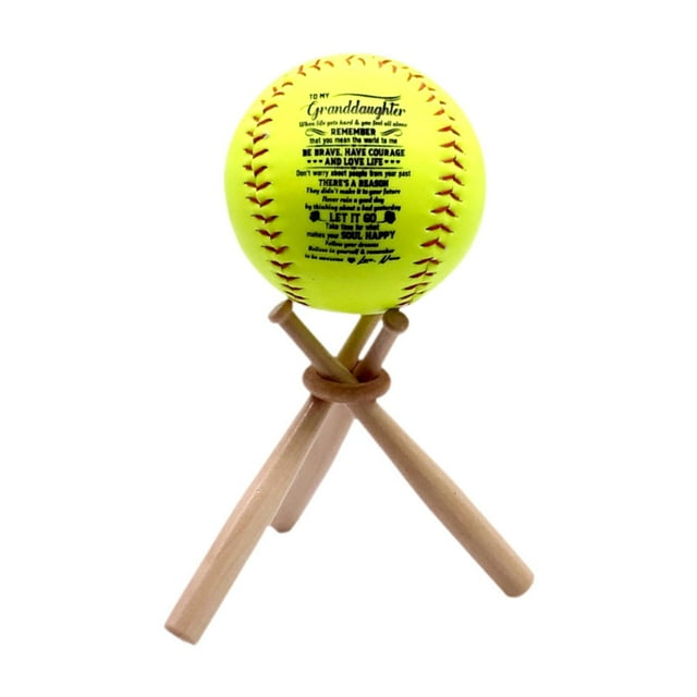Estante de exhibición de madera para pelotas de béisbol, organizador de escritorio para almacenamiento de pelotas deportivas. estilo C