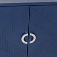 thumbnail image 7 of Stylish and Functional 4-Door Storage Cabinet with Pine Legs and MDF for Living Room Bedroom,and Kitchen, Navy Blue, 7 of 7