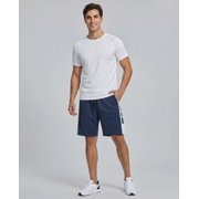 5 Pack Men's Dry Fit Basketball Shorts Gym Athletic Casual Workout Running