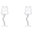 thumbnail image 1 of Bewildely Rose Wine Glasses Transparent Barware for Housewarming Dinner Gifts Festival Tipo 1 2piezas, 1 of 1