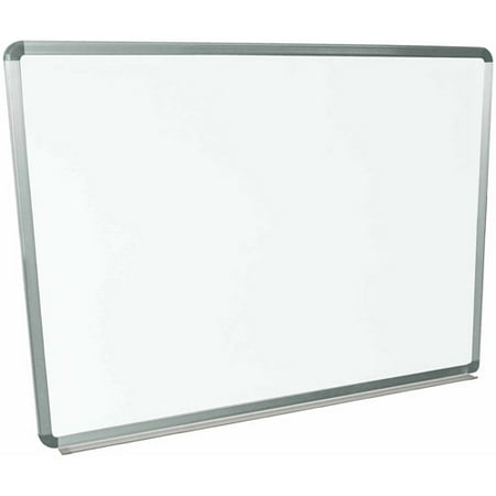 magnetic erase dry luxor mounted aluminum frame silver whiteboard