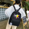 thumbnail image 3 of Cartoon Alphabet Student Backpack Casual Large Capacity Travel 4 Piece Set, 3 of 6