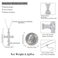 thumbnail image 6 of Beautlace Birthstone Cross Necklace for Women,18K White Gold Plated Cross Pendant,April Crystal Birthstobe Christian Necklace Jewelry Gift for Mom Wife Girlfriend Birthday Mother’s Day Christmas, 6 of 10