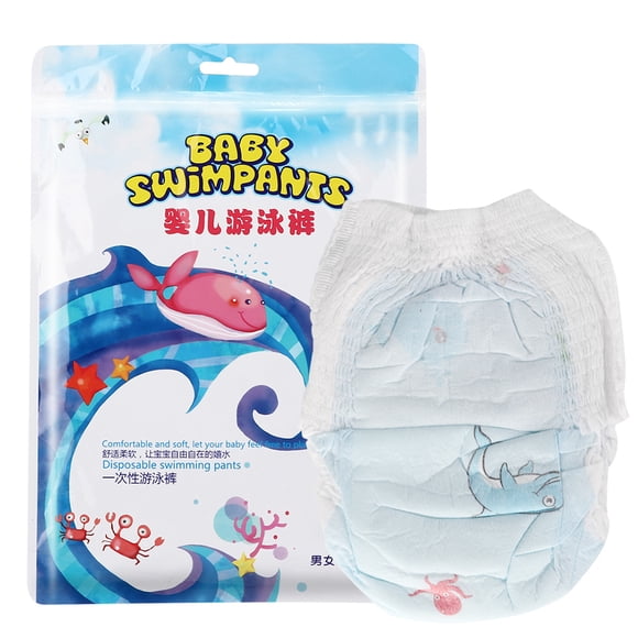 Pañal De Natación Para Bebé, 5 Piezas, Desechable, Elástico, A Prueba De Fugas, , Cómodo Para Bebé Niña Y Niño, Con Cintura De 360 ​​​​grados Y Doble Antipenetración