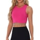 thumbnail image 4 of Camiseta sin mangas de verano INSPIRE CHIC para mujer, color rosa intenso, 4 of 6