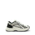 thumbnail image 2 of BURUDANI Women's Fashion Sneakers Comfortable Platform Chunky Athletic Sport Casual Walking Shoes SILVER/BLACK Size 10, 2 of 7