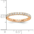 thumbnail image 2 of 14K Rose Gold Lab Grown Diamond Si1/Si2, G H I, Eternity Band (Size 8.5) Made In India et0005-100-85rlg, 2 of 5