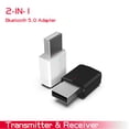 thumbnail image 4 of Matsuzay Transmisor y receptor Bluetooth Adaptador auxiliar de audio inalámbrico con conector de 3,5 mm Cables de audio/vídeo Negro, 4 of 6