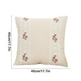 thumbnail image 3 of Cojines bordados, cojines con rosas, sofás cama, soporte lumbar para la cabeza, fundas de almohada sencillas, regalos navideños, funda de almohada de poliéster., 3 of 6