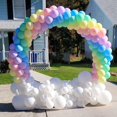 thumbnail image 4 of Balloon Column Stand  Circle Frame Balloon Arch Stand Kit 59.1‘‘ Large Size Reusable Balloon Arch Holder for Baby Shower Birthday Wedding Party Photo Background Decoration, 4 of 9
