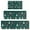 Dark Green Christmas, variant on Turquoise Christmas Tree Pattern Kitchen Rugs Sets Of 3,Kitchen Runner Rugs Non Skid Washable,Decorative Kitchen Floor Mats for Kitchen,Sink,Laundry,17"x30"+ 17"x47" + 17"x59"