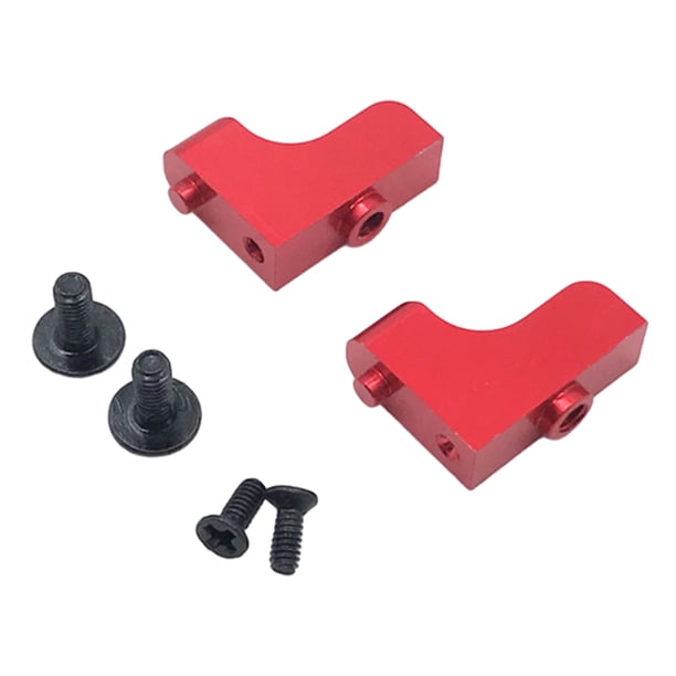 Tholdsy Aleación de aluminio Rc coche Servo montaje asiento fijo para 1/18 Wltoys A949 RC coche Metal actualización Servo Kits de construcción modelo rojo