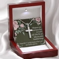 thumbnail image 3 of Christian Encouragement God's Will & Beauty Psalm 90:17 Cross Card Necklace w Stainless Steel Pendant, 3 of 20