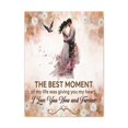 thumbnail image 4 of To My Wife The Best Moment of My Life Canvas Wall Art – Romantic Gift of Love & Devotion, 4 of 13