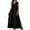 *Black, variant on ClodeEU Women's V Neck Sleeveless Maxi Dress with Side Split,Casual Loose Summer Flowy Tank Dress Black,Women's Plus L