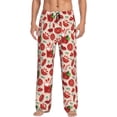 thumbnail image 2 of Kdxio Tomatoes Print Men's Sleep Pajama Pant Lounge Pants with Pockets, 2 of 8