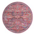 thumbnail image 3 of Unique Loom Maahru Collection Area Rug - Waxing Moon (10' 6" Round Rust Red/Beige), 3 of 7