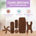 thumbnail image 5 of TruColour Skin Tone Bandages, Flexible, Assorted Shapes - Dark Brown, 30 Count, 1 Pack, 5 of 9
