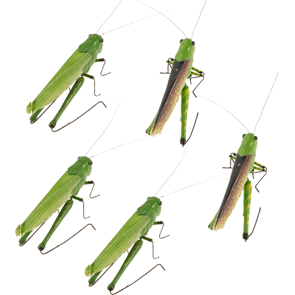 Locust 5pcs Mini Insect Bug Animal Figures Toys Joke Trick Gag Toy 