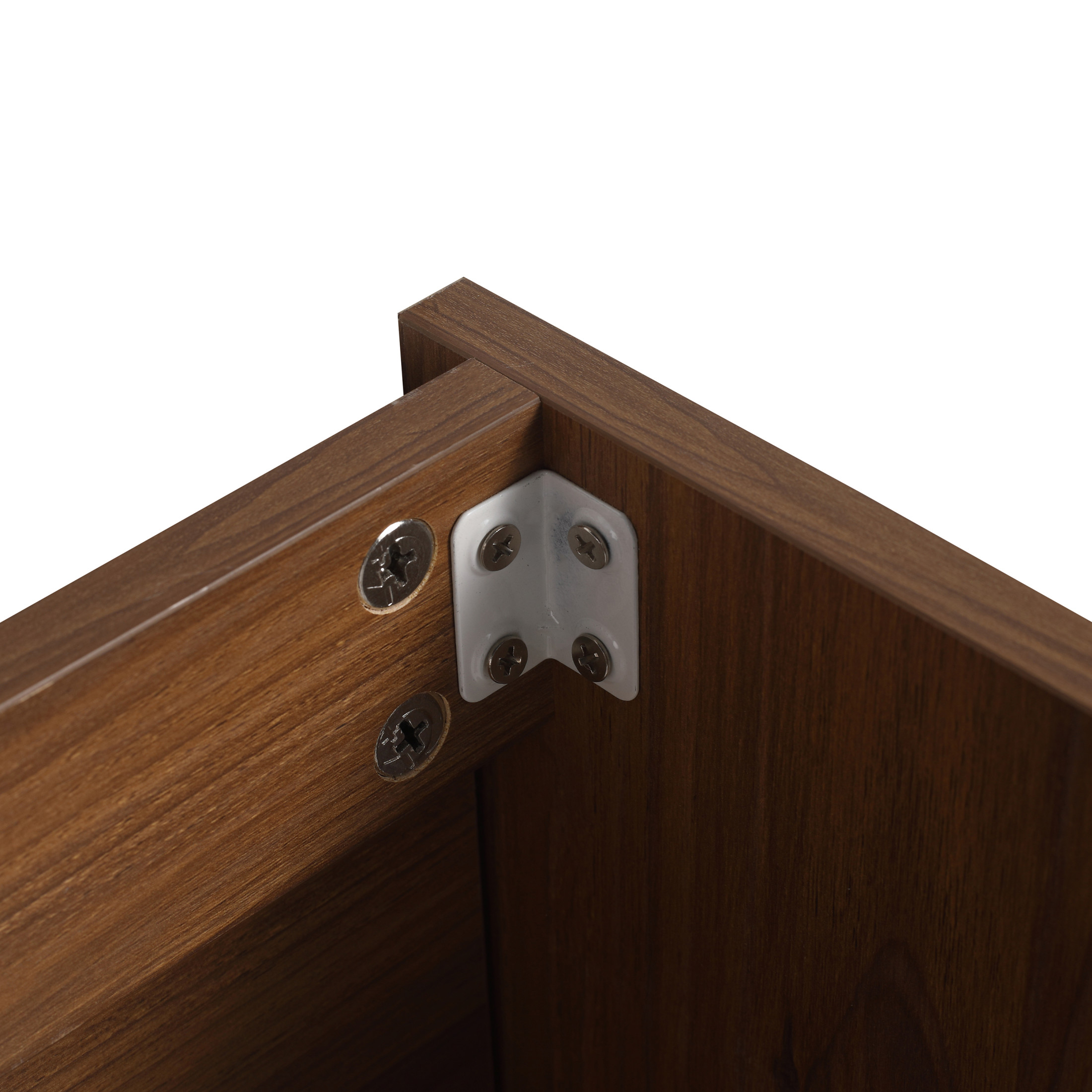 Noble House 18" Slim Floating Bathroom Vanity, Ceramic Sink, Soft-Close Door, Small Wall-Mount, Brown Ebony